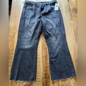 7 For All Mankind Charcoal gray Denim Jeans button fly EASY BOY BOOTCUT NWT 30